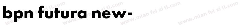 bpn futura new字体转换